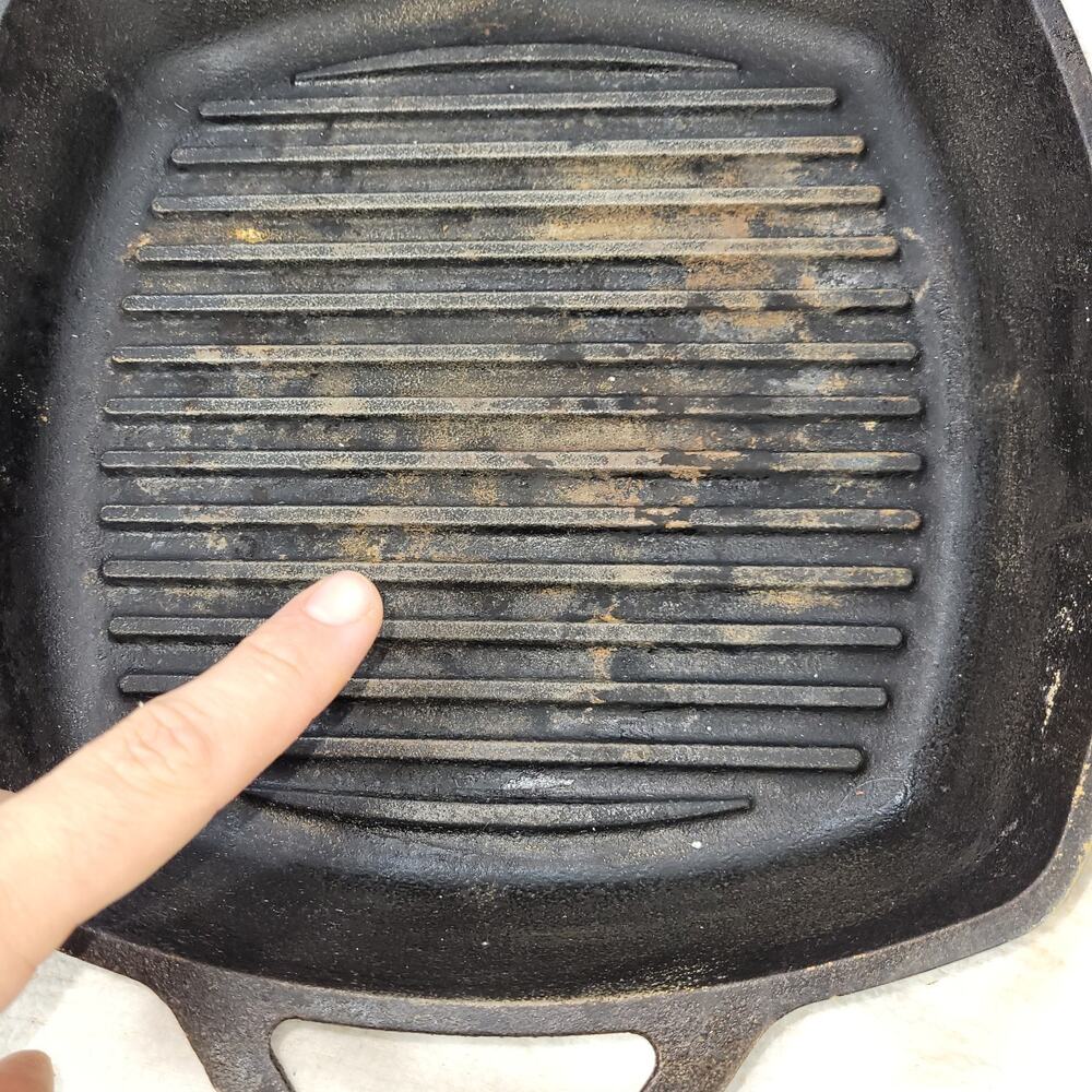 Lodge Pan Cast Iron Square Grill Pans 10 1/2” & Handle USA 289X Kitchen L8SGP - Picture 10 of 15